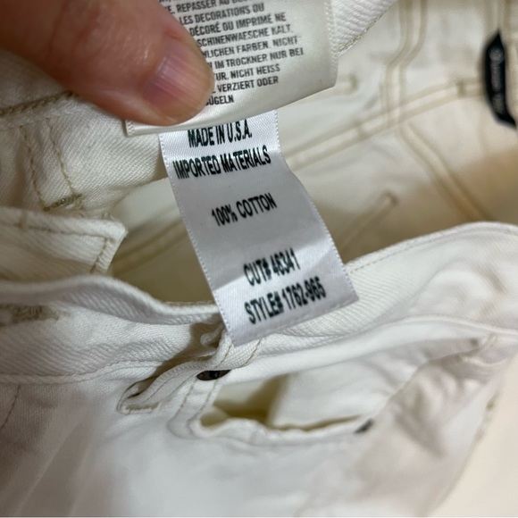 Citizens of Humanity Charlotte Crop High Rise Straight Leg White Jean - Size 29 - Picture 8 of 9